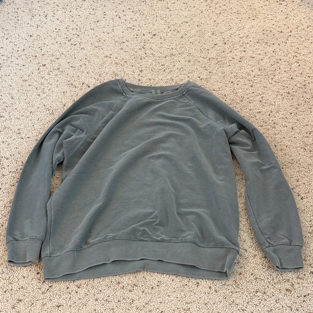 Gray Crew Neck Women's Sweater